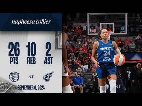 Napheesa Collier Scores 26 Points in Win vs. Indiana Fever | 09.06.24