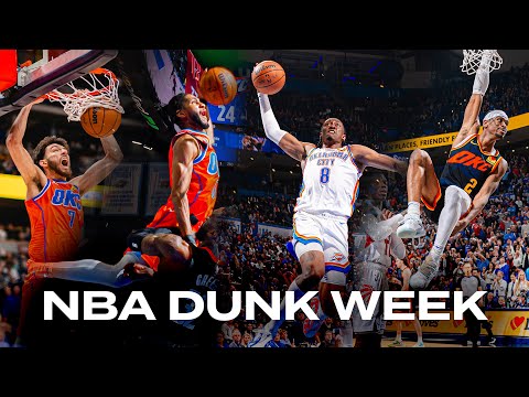 15 Minutes of Thunder Slams in Slow Mo 🎥 | NBA Dunk Week | OKC Thunder