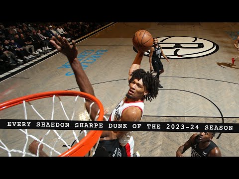 Every Shaedon Sharpe Dunk Of The 2023-24 Season | Portland Trail Blazers