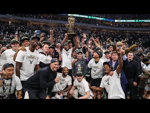 NBA Championship Trophy Presentation | Giannis Antetokounmpo is the NBA Finals Most Valuable Player